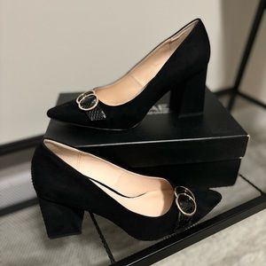 Black Block Heels